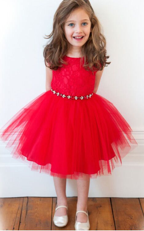 F68039 Fabulous red princess dress