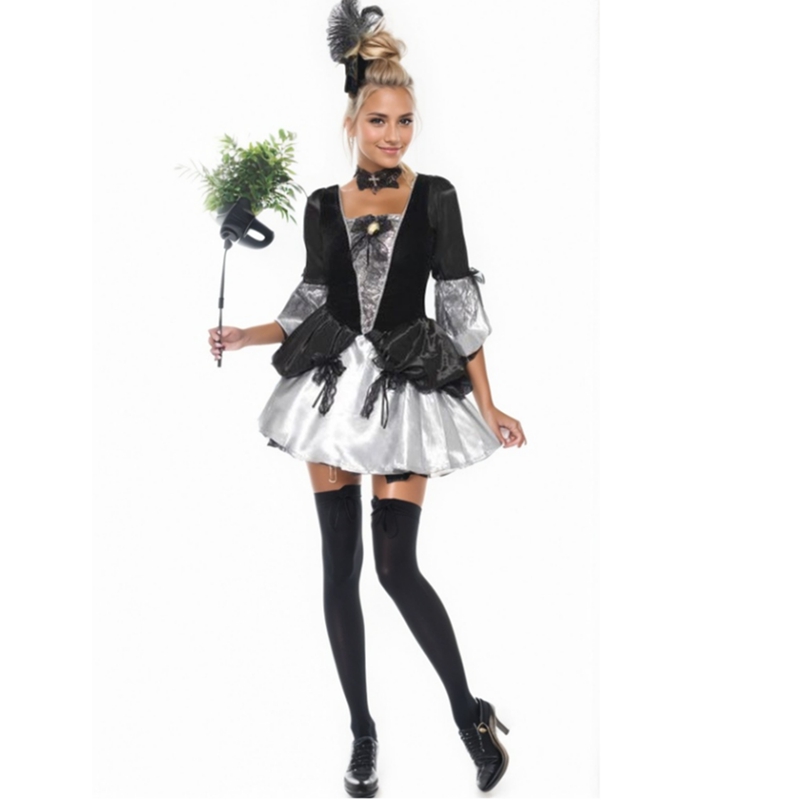 Party Clown Adult Costume Fashion Cosplay Halloween Dress Fancy Dress