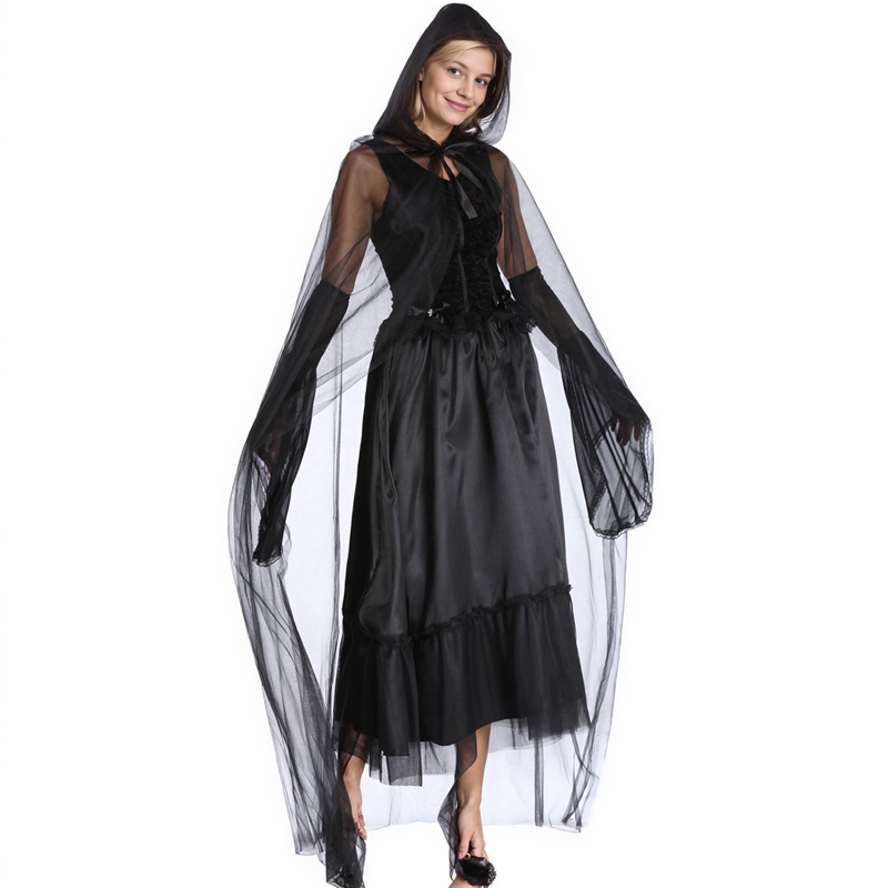 Vampire Cosplay Women Halloween Costume Female Witch Costume Fancy Dress